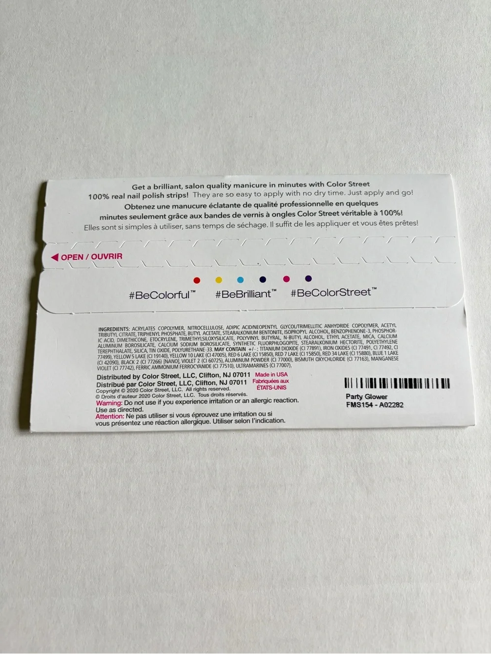 Color Street new package